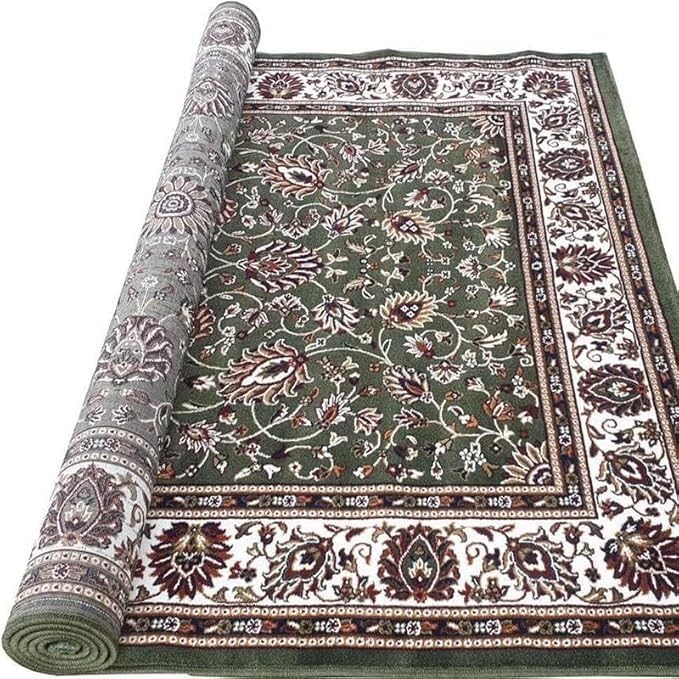 Handmade Silk Carpet - Forest Green