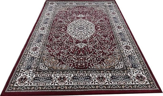 Handmade Silk Carpet - Burgundy II