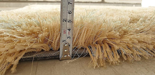 Modern Shaggy Carpet (Colour- Gold)