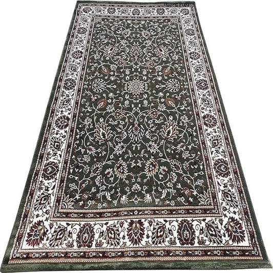 Handmade Silk Carpet - Forest Green