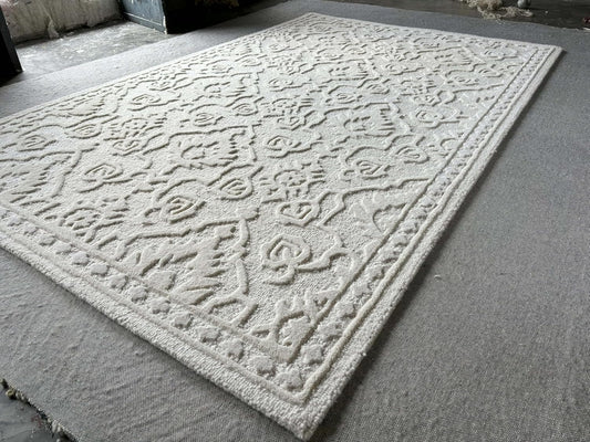 Hand Tufted - Ivory Half White