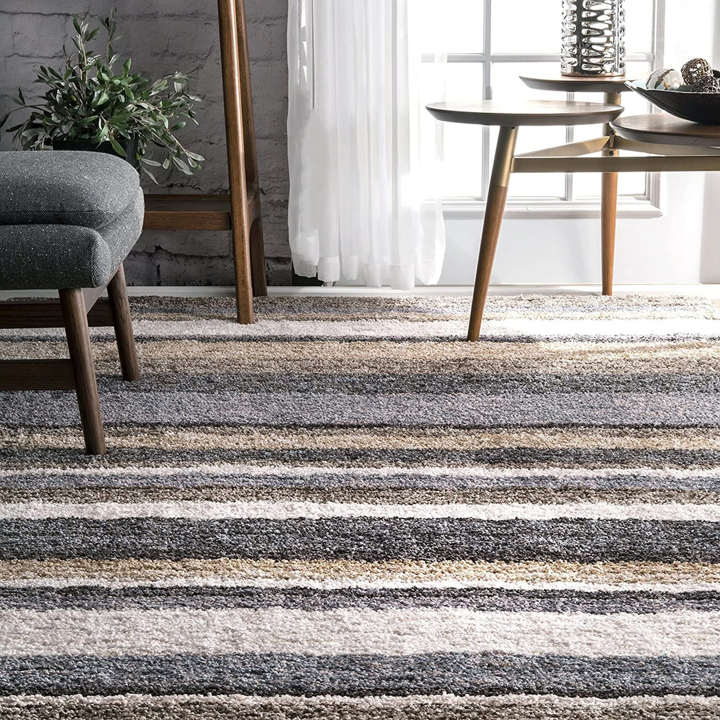 Modern Shaggy Carpet (Colour- Beige)