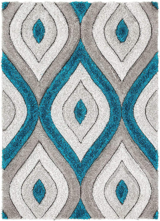 Modern Shaggy Carpet (Decor (Colour- Brown)