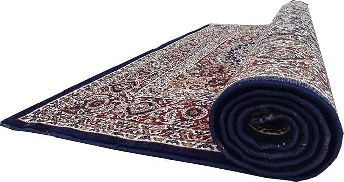 Handmade Silk Carpet - Navy Blue II
