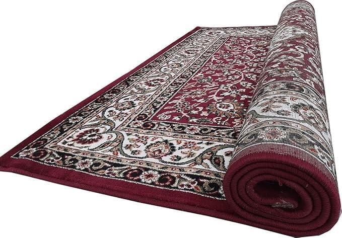 Handmade Silk Carpet - Burgundy