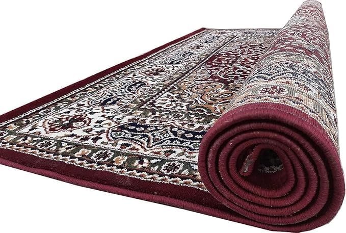 Handmade Silk Carpet - Burgundy II