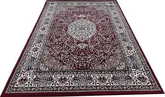 Handmade Silk Carpet - Burgundy II