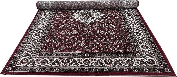 Handmade Silk Carpet - Burgundy