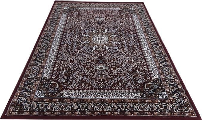 Handmade Silk Carpet - Dark Maroon