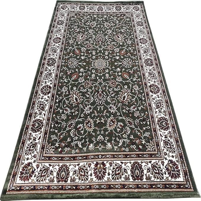 Handmade Silk Carpet - Forest Green