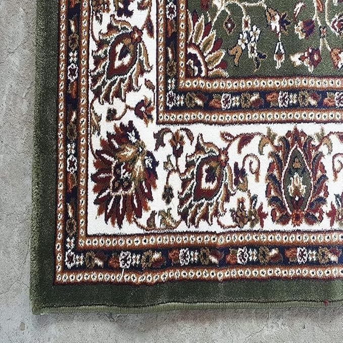 Handmade Silk Carpet - Forest Green