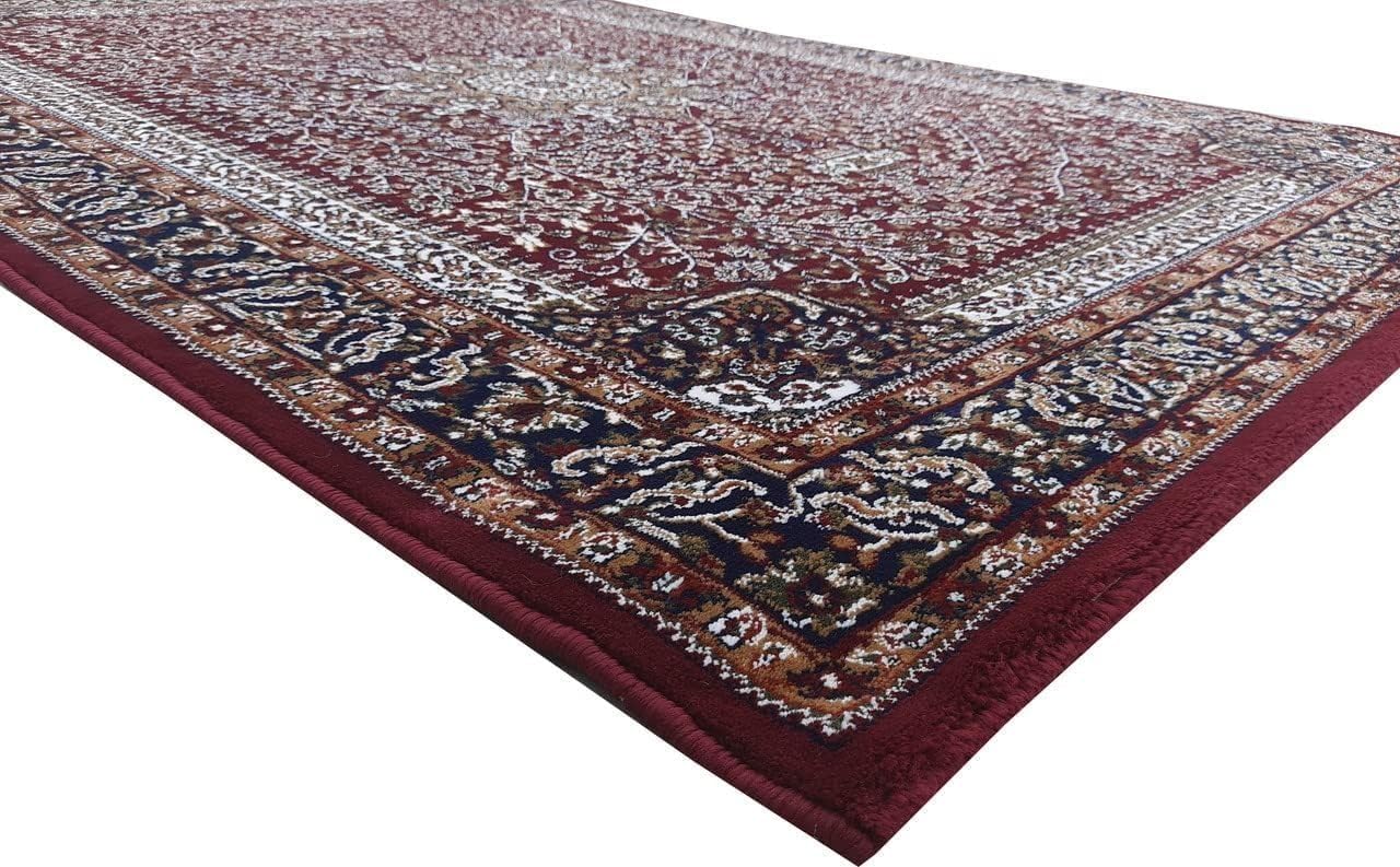 Handmade Silk Carpet - Dark Maroon
