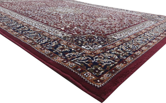 Handmade Silk Carpet - Dark Maroon