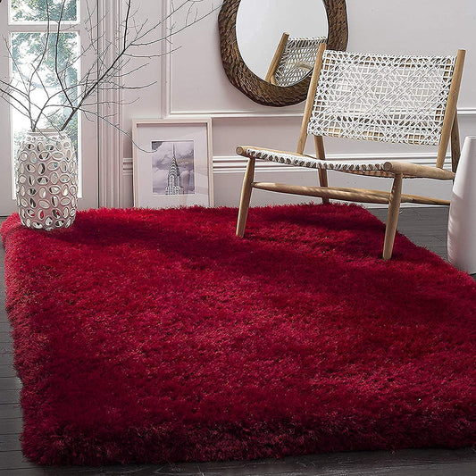 Modern Shaggy Carpet (Colour- Maroon)