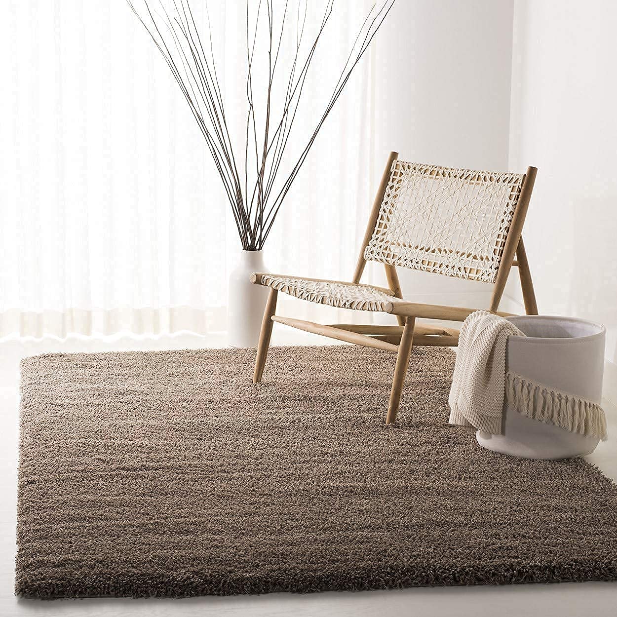 Modern Shaggy Carpet (Colour- Dark Brown)