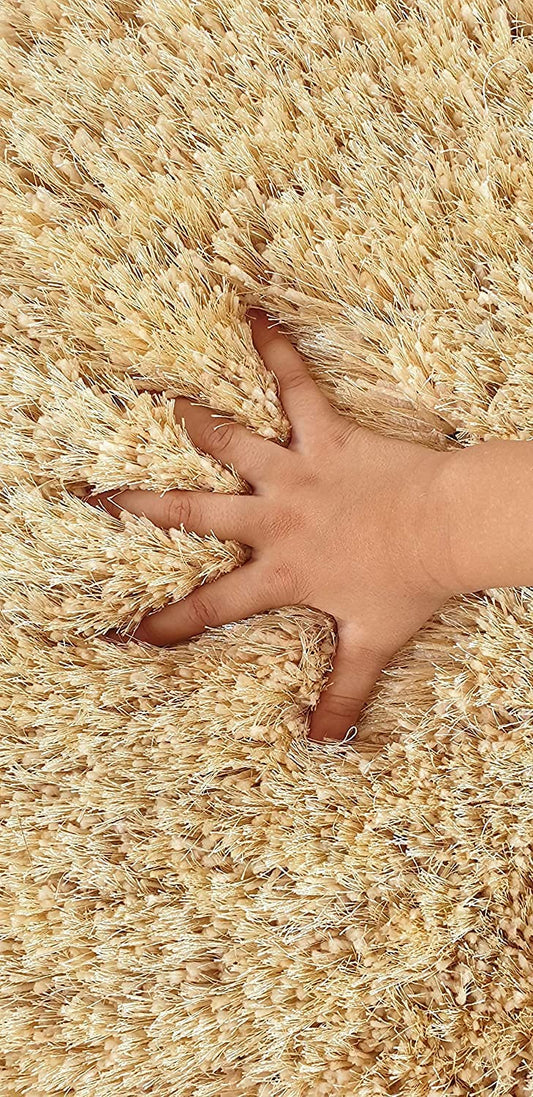 Modern Shaggy Carpet (Colour- Mush Ivo Grey Cross)
