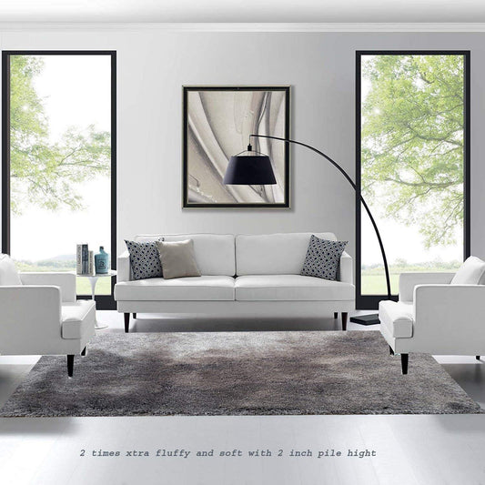 Modern Shaggy Carpet (Colour- Pure Grey)