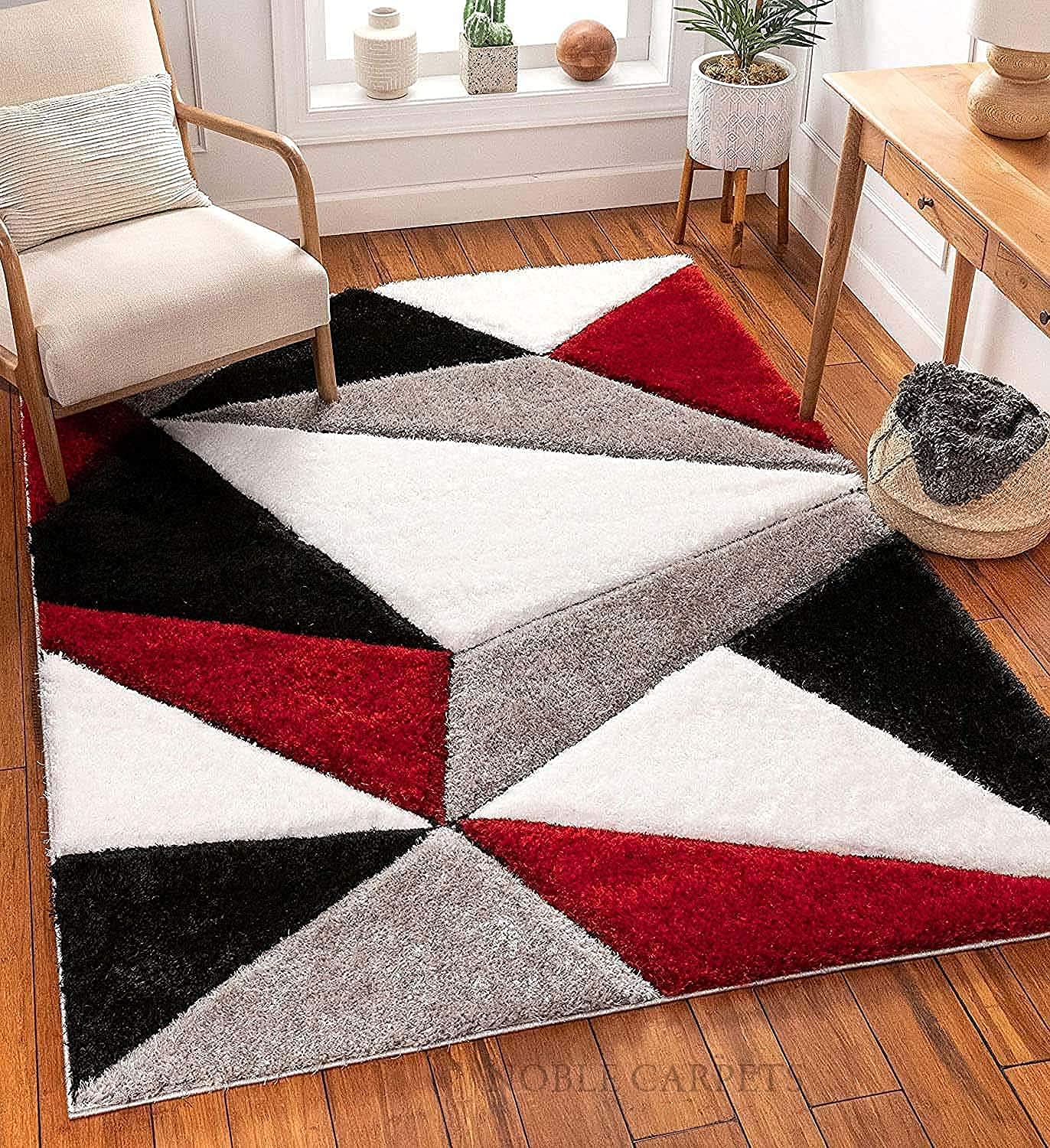 Modern Shaggy Carpet (Colour- Multicolour)