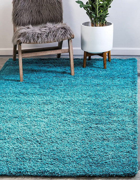 Modern Shaggy Carpet (Colour- Turquoise)