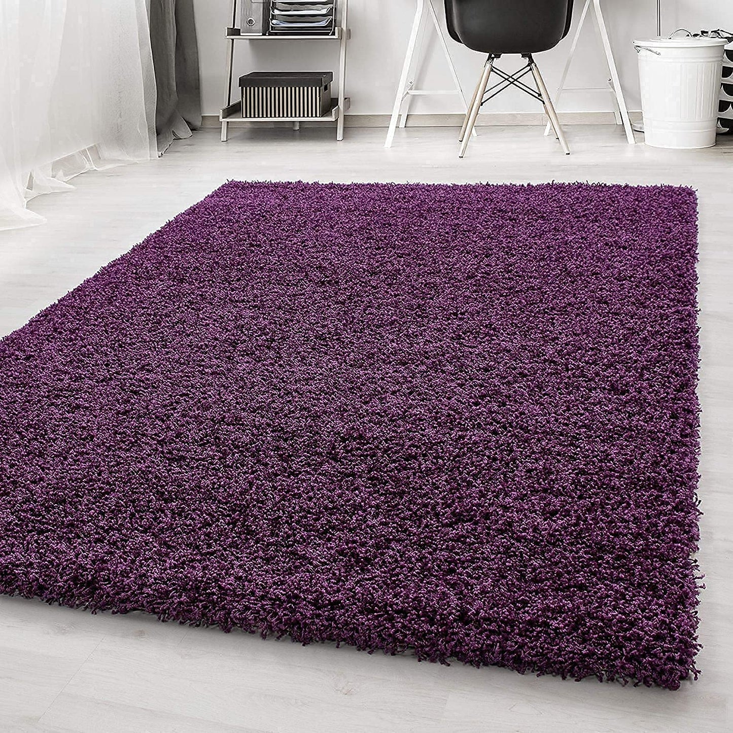 Modern Shaggy Carpet (Colour- Purple)