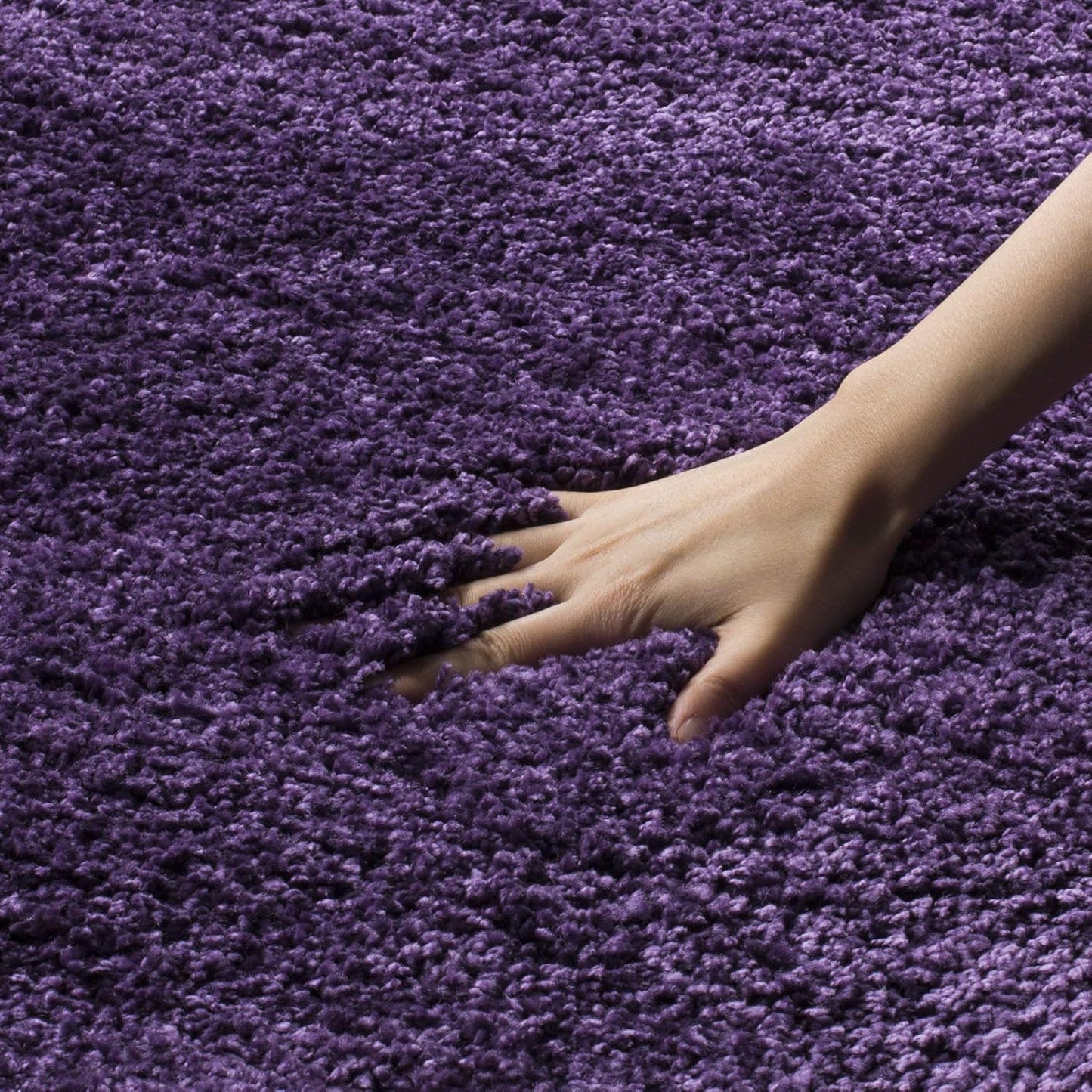 Modern Shaggy Carpet (Colour- Purple)