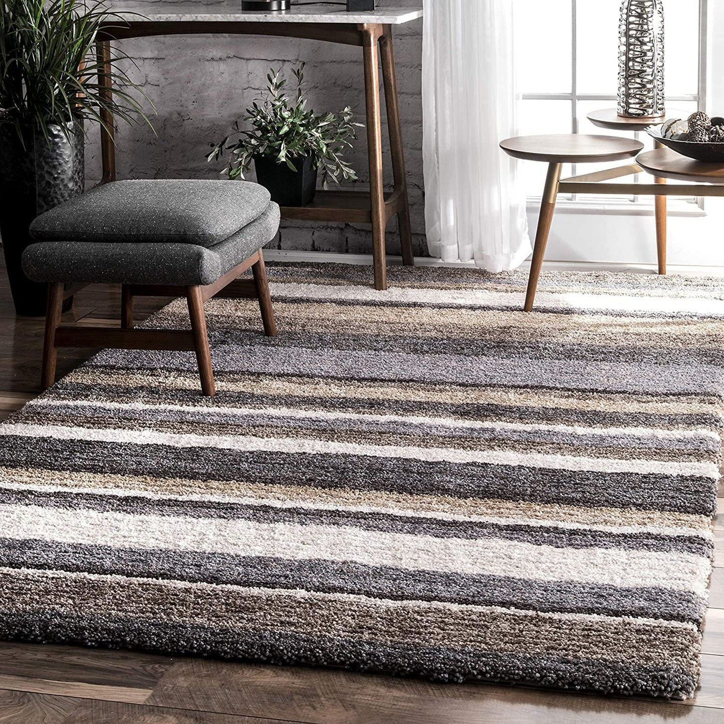 Modern Shaggy Carpet (Colour- Beige)