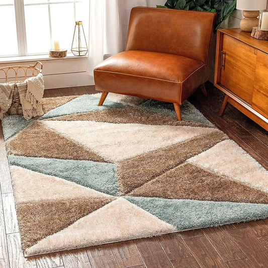 Modern Shaggy Carpet (Colour- GreyBlush)