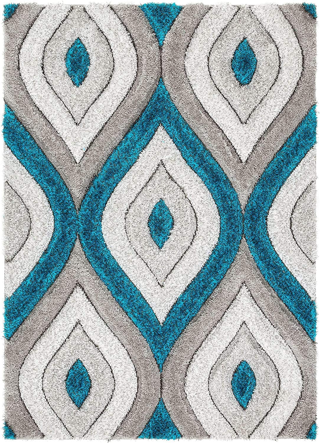 Modern Shaggy Carpet (Decor (Colour- Brown)