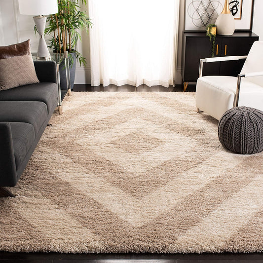 Modern Shaggy Carpet  (Colour- Sand)