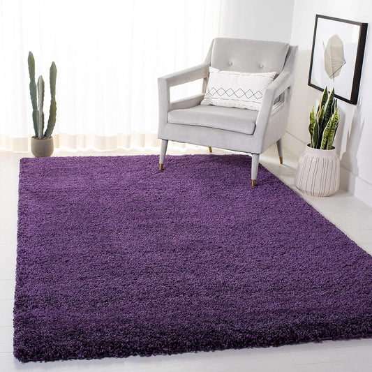 Modern Shaggy Carpet (Colour- Purple)